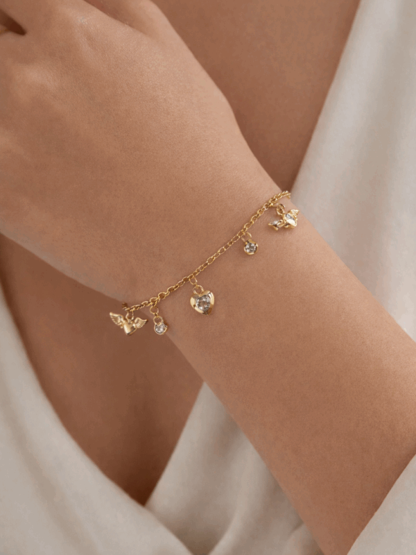 pulsera corazon alas xuping jewerly rose