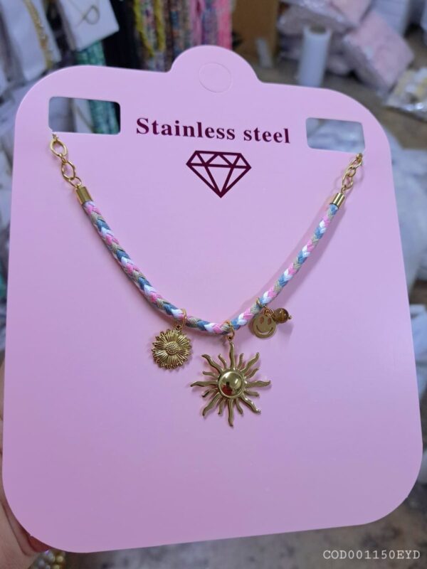 collar marino acero dorado