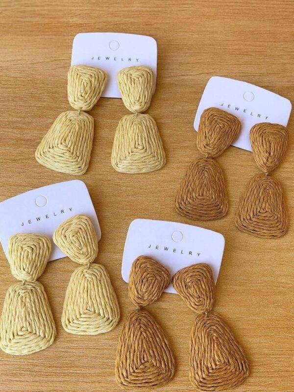 aretes papel tendencia. Docena completa ya viene surtido. Fashion