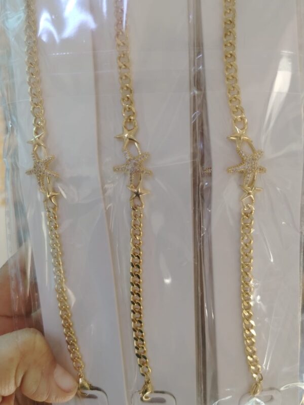 pulsera estrella de mar dorado NHY delicate