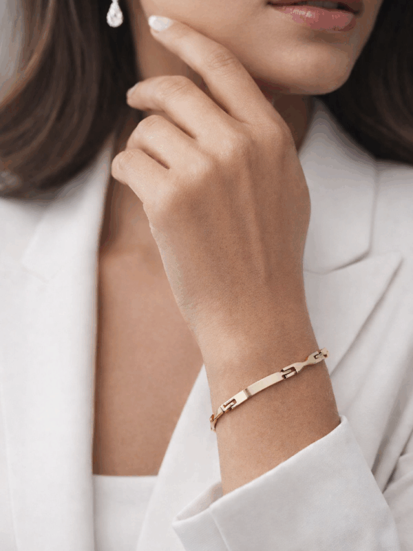 pulsera, esclava 17cm xuping jewerly rose