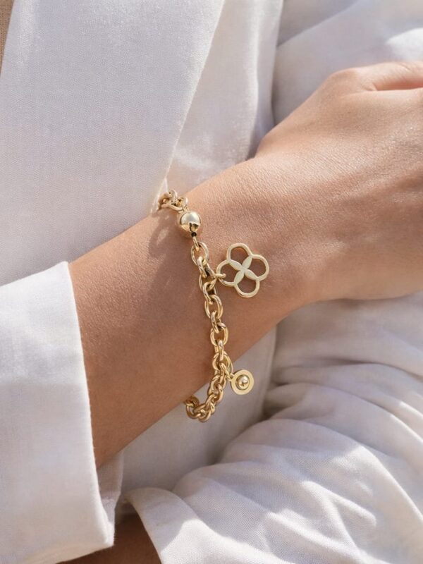 Pulsera broche T trebol xuping jewerly rose