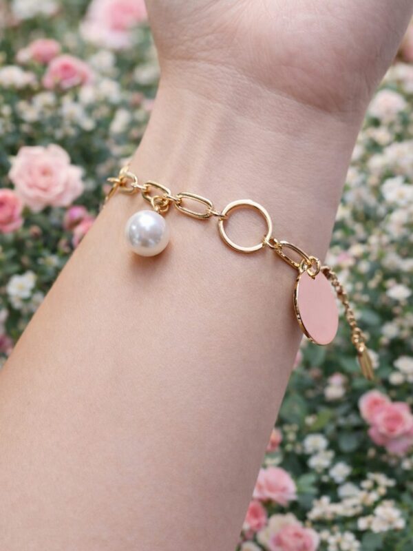 2096063b-343c-44f4-91a4-b2ea474626a5 Pulsera perla, placa xuping jewerly rose
