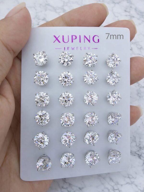 3966c0ac-5f61-41b4-9316-e274753e102c arete 7mm punto de luz xuping jewerly plateado