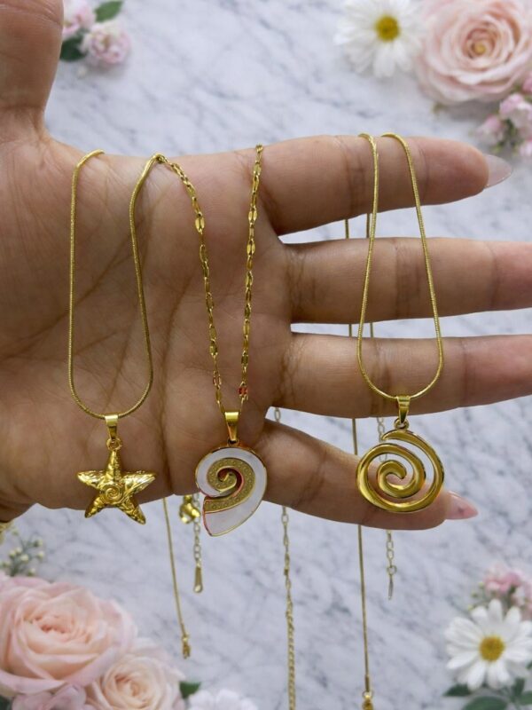 collare marinos acero dorado