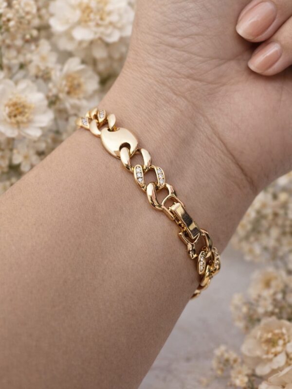 bfb8b012-041e-44e8-bb19-5263ebd5eb0f pulsera 17cm+extension eslabones circon xuping jewerly rose