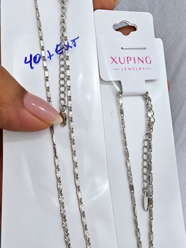 cadena sol planaxuping jewerly plateado 45cm