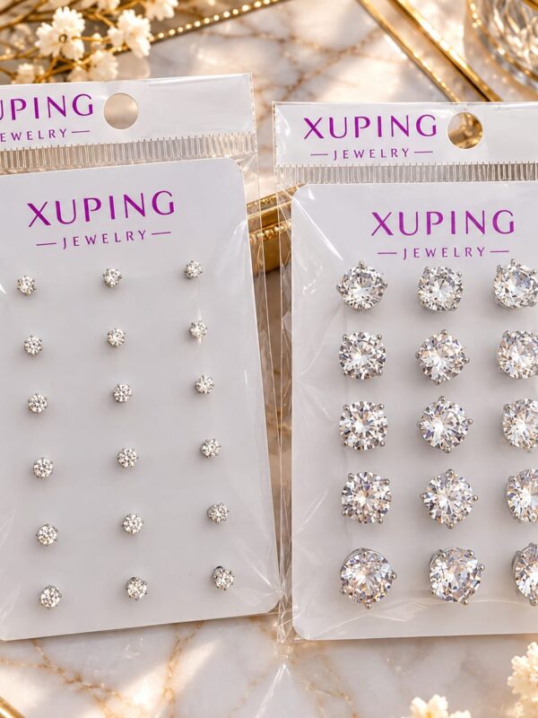 cbbb89a0-97bd-4d7f-9778-a851bc51c728 arete 2 y 7mm punto de luz xuping jewerly plateado