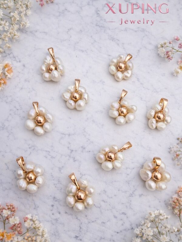 dije perla de rio natural flores xuping jewerly rose