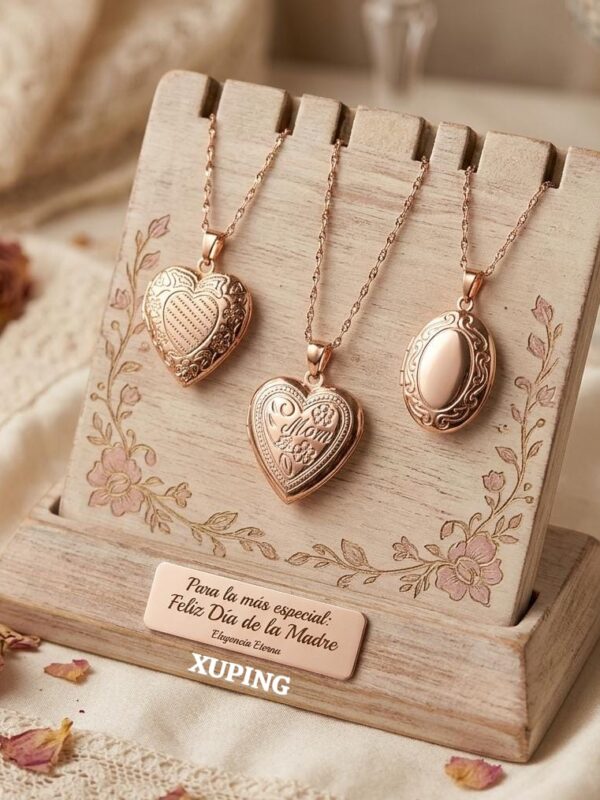 dije relicariocorazon y ovalado xuping jewerly rose