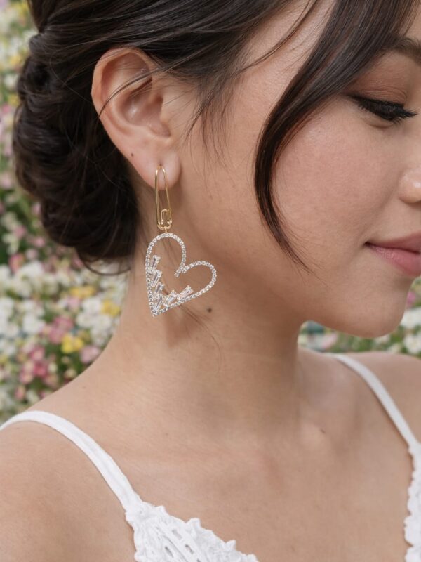 arete corazon xuping jewerly rose