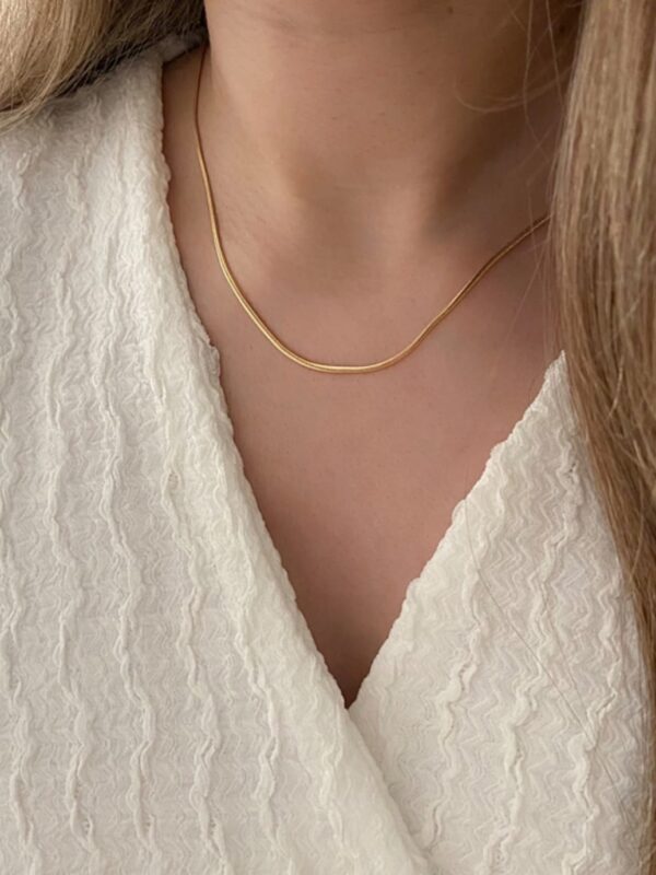 cadena snake 2mm,50cm xuping jewerly rose