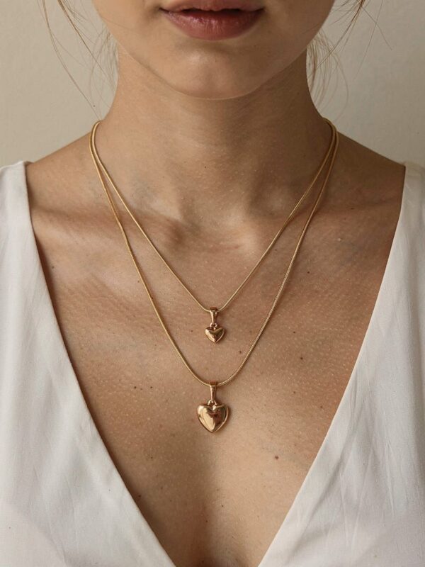 Collar corazon xuping jewerly rose