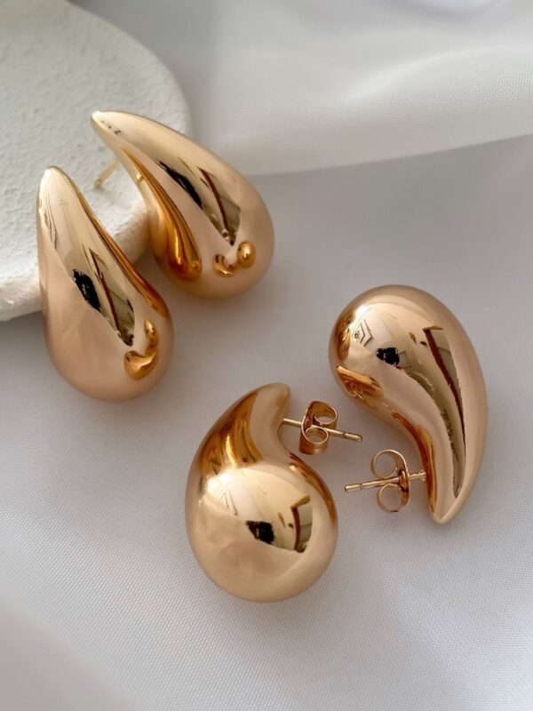 arete gota chunky bombita xuping jewerly rose