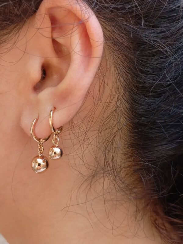 arete bombita colgante xuping jewerly rose , garibaldi