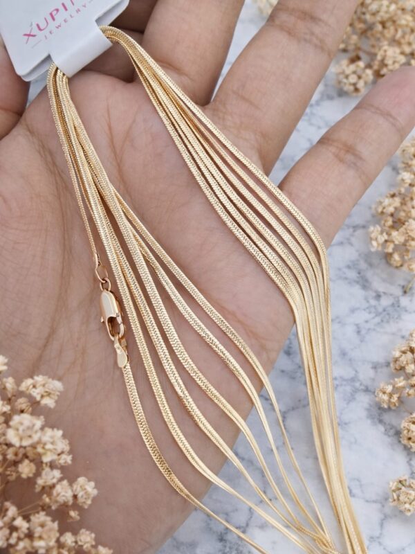 cadena snake 2mm,50cm xuping jewerly rose