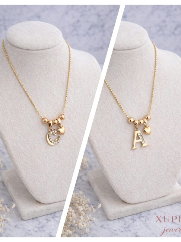 d12ad3c0-2381-447c-8a0a-ff6ce2ccf157 collar inicial billa xuping jewerly rose. todas la letras