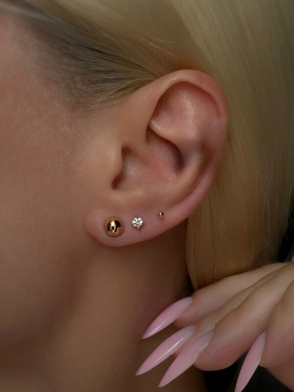 aretes x3 juego xuping jewerly rose