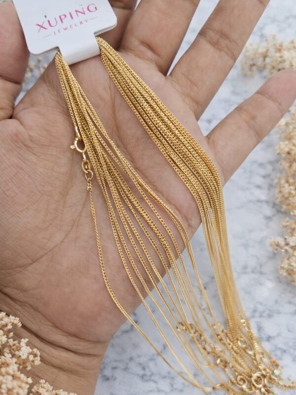 cadena panzer 35cm xuping jewerly rose