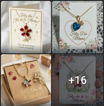 collares varios acero dorado flores corazon sol