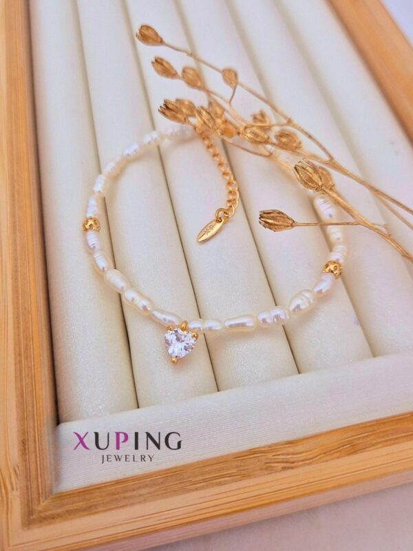 pulsera perlas de rio xuping jewerly rose