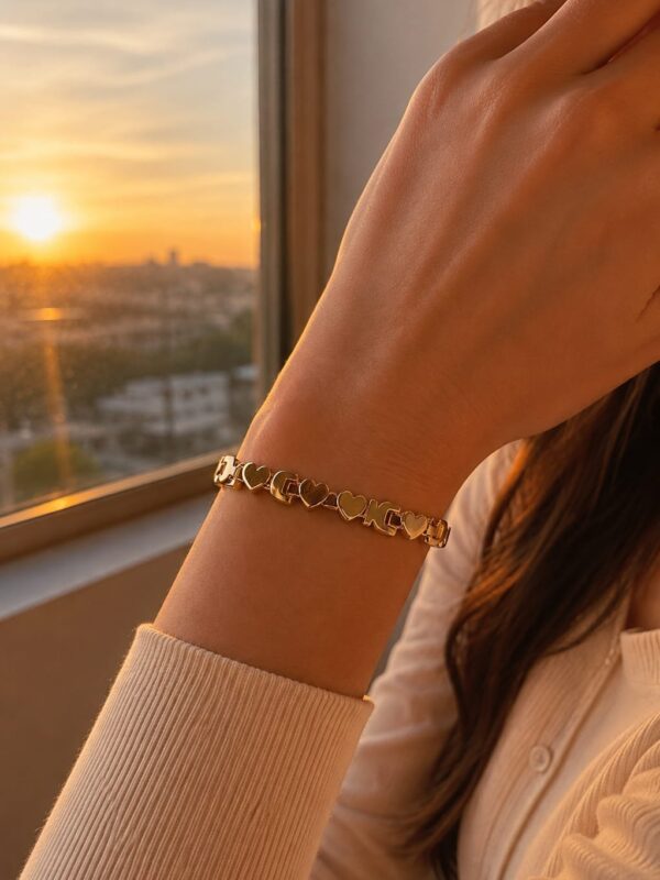 pulsera corazon xuping jewerly rose