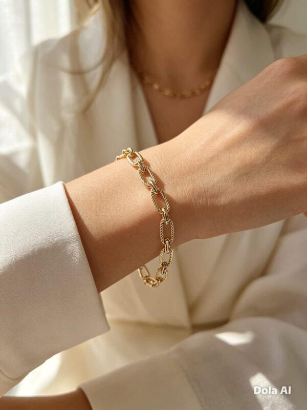 pulsera eslabones xuping jewerly rose