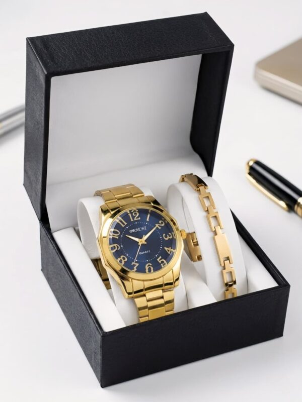 Pack dia del padre. reloj + pulsera+ caja