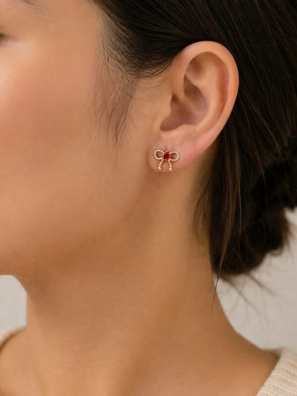 arete lazo liston xuping jewerly rose