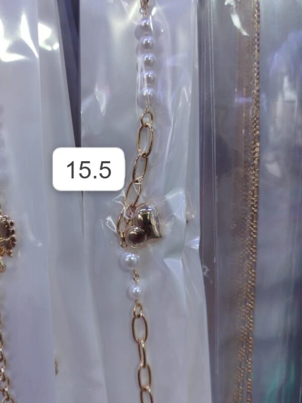 pulsera perla corazón xuping jewerly rose