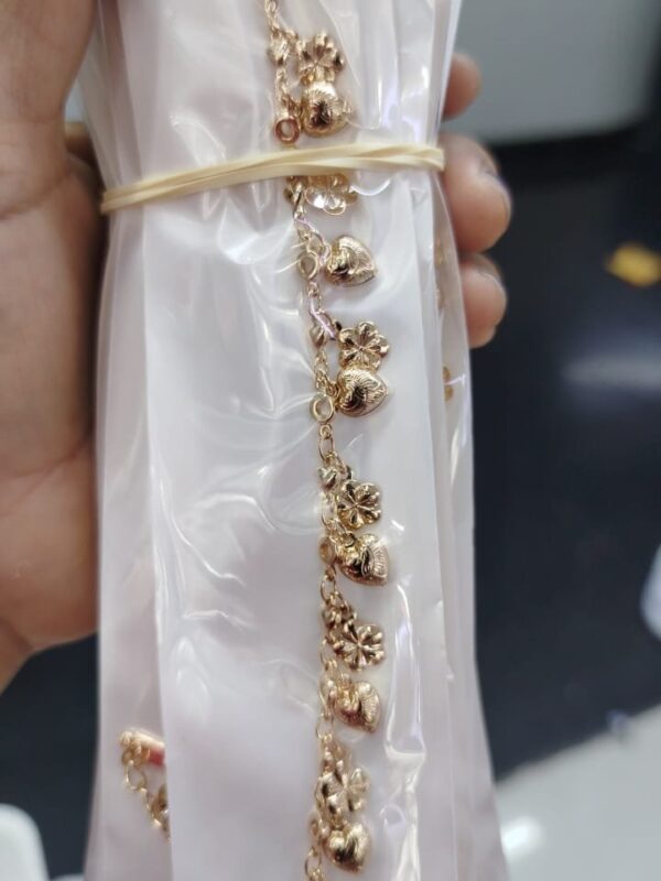 pulsera corazones xuping jewelry rose