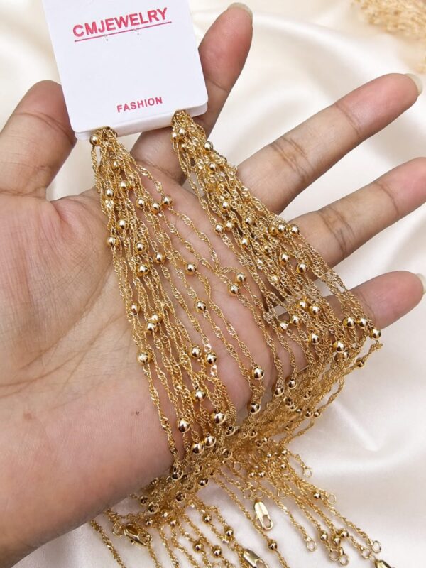 da9cd83a-aa1a-401a-a76b-8dfcb0807278 cadena 45cm CM jewerly rose, billas entorchada