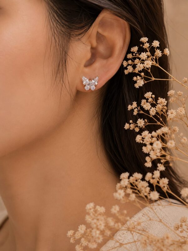 arete mariposa xuping jewerly rose