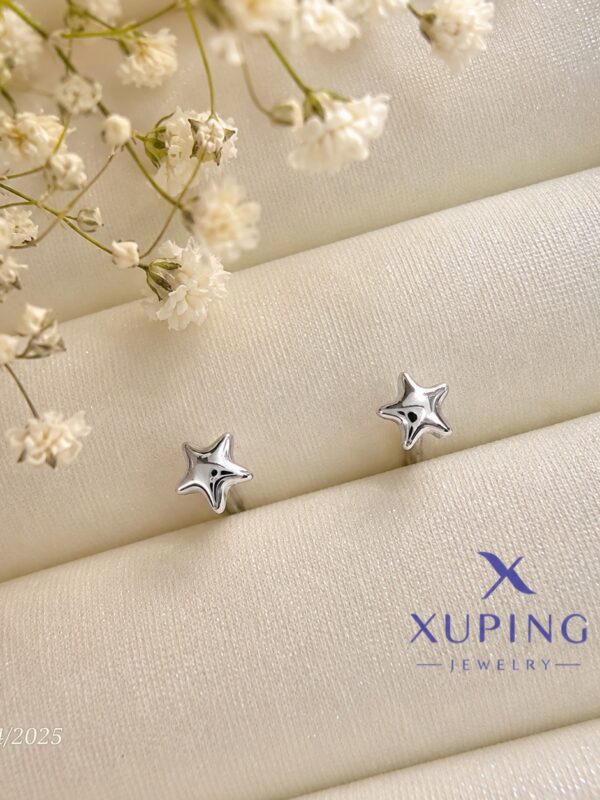 e72c5bac-8a2a-4e1c-8289-1eea313e7faa arete estrella 4mm bombita xuping jewerly plateado