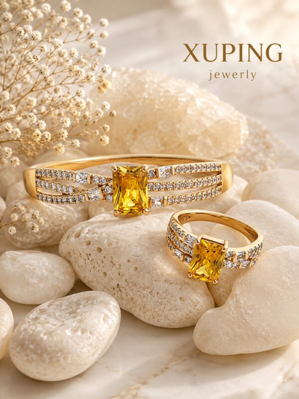 579b8378-d967-41c8-af87-498c65e6c91d juego pulsera + anillo T7 xuping jewerly rose