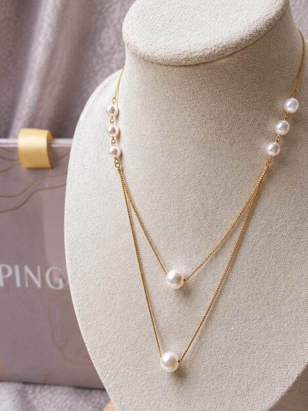WhatsApp Image 2026-08-05 at 6.59.59 PM Collar doble perla rose 45 cm + extensión Xuping Jewerly rose - RX