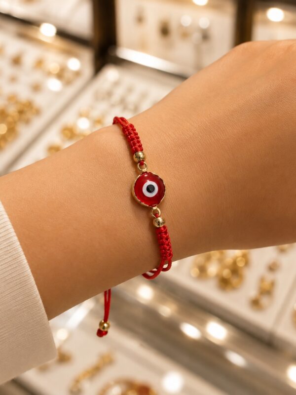 WhatsApp Image 2026-08-06 at 6.32.23 PM pulsera hilo chino rojo rodio dorado ojo turco regulable