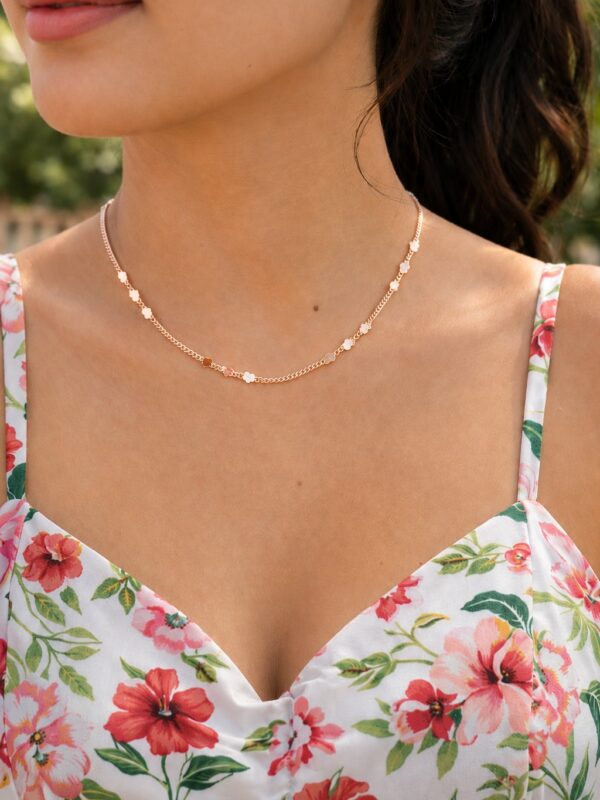 cadena 45cm corazon xuping jewerly rose