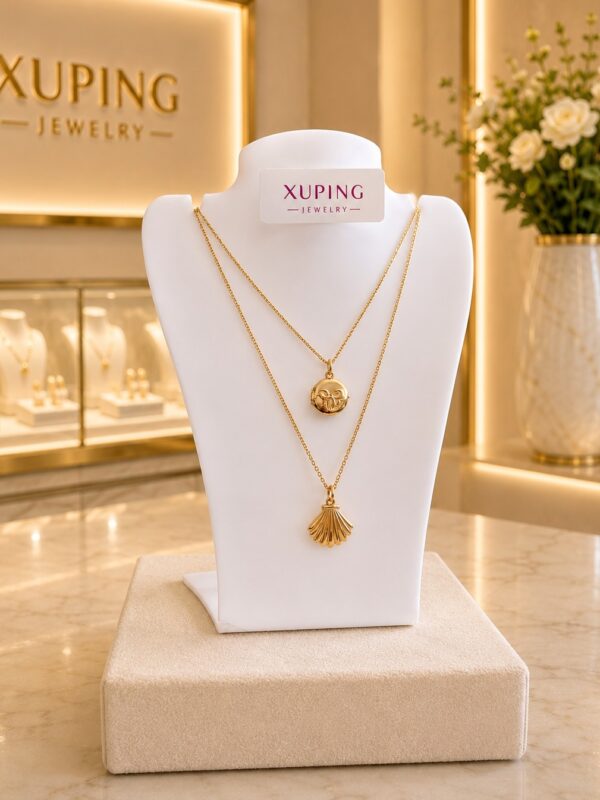 collar conchita doble caida xuping jewerly rose